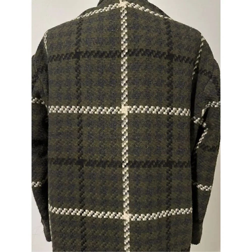 Lucky Brand green plaid flannel jacket S - Picture 5 of 7